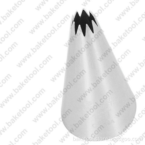 Stainless steel304 cake decorating open star pastry nozzle #1FT